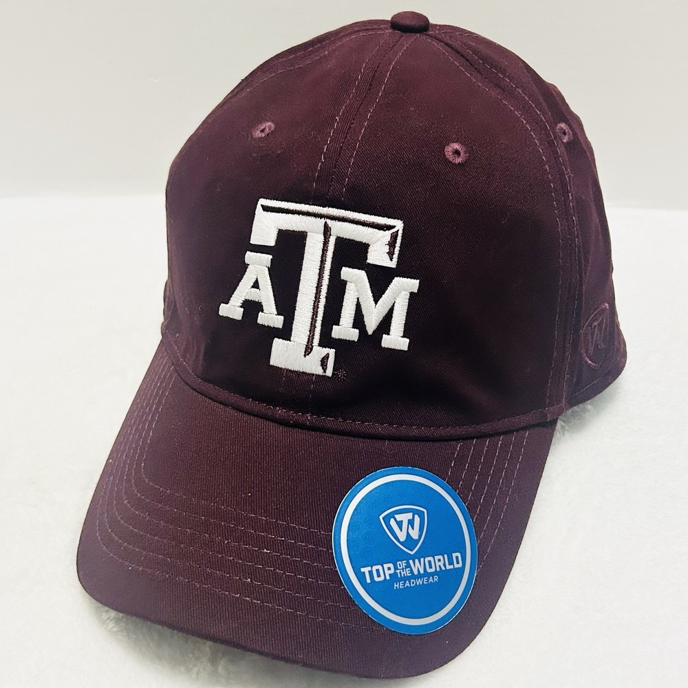 Top of the World Texas A&M Aggies Stretch‎ Flex Hat Cap One Size Maroon NCAA